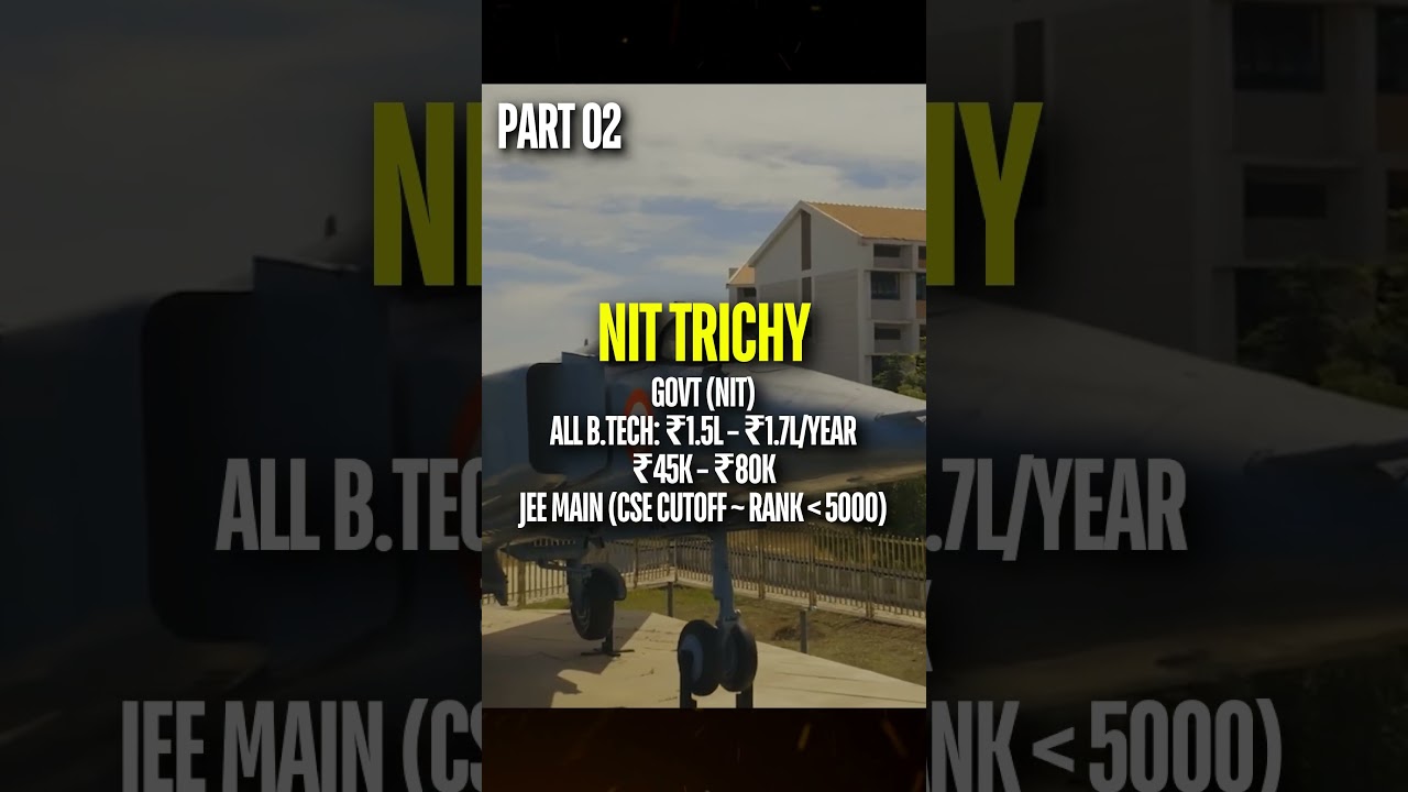 NIT Trichy Fees & Rank 2025 REVEALED | INSIDE Campus Tour | Top Engineering College India #nittrichy