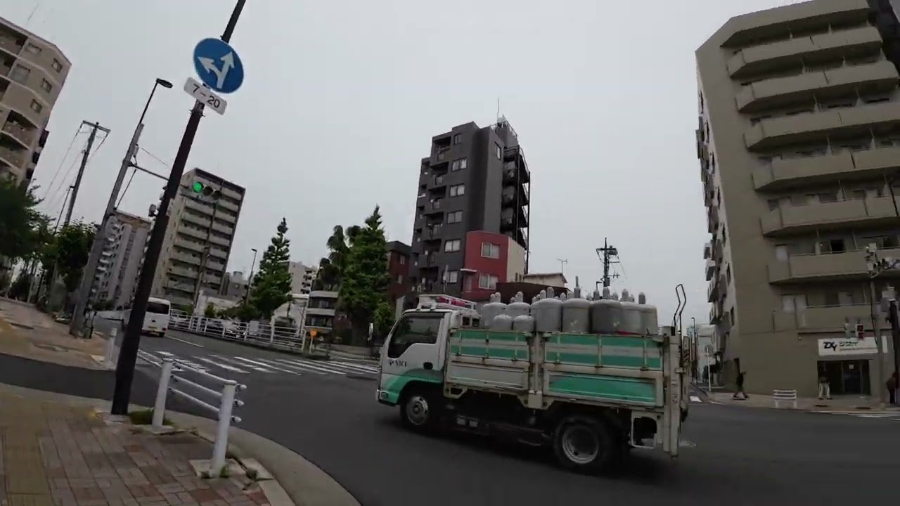 Walk along The Toei Shinjuku Line from Morishita Sta. to Kikukawa Sta./森下駅から菊川駅まで散歩