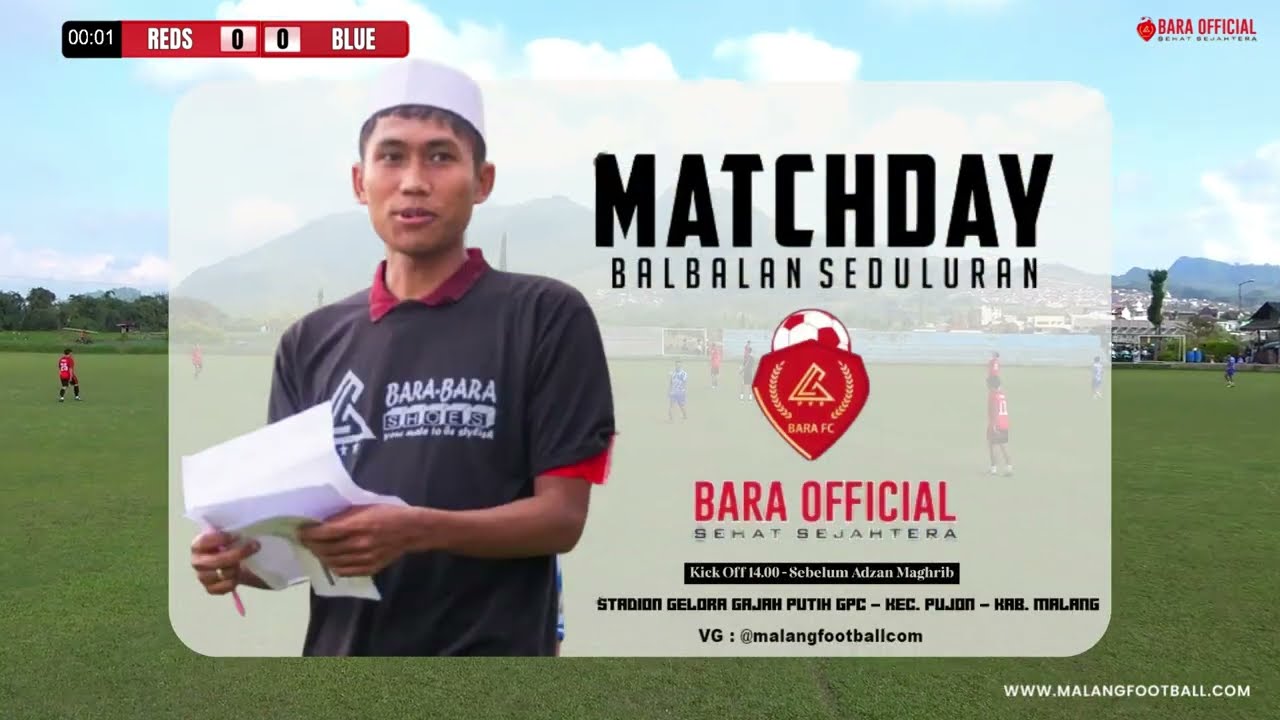 BARA FOOTBALL CLUB | FUN INTERNAL GAMES  |  AT LAPANGAN GAJAH PUTIH NGROTO PUJON | MATCH 2