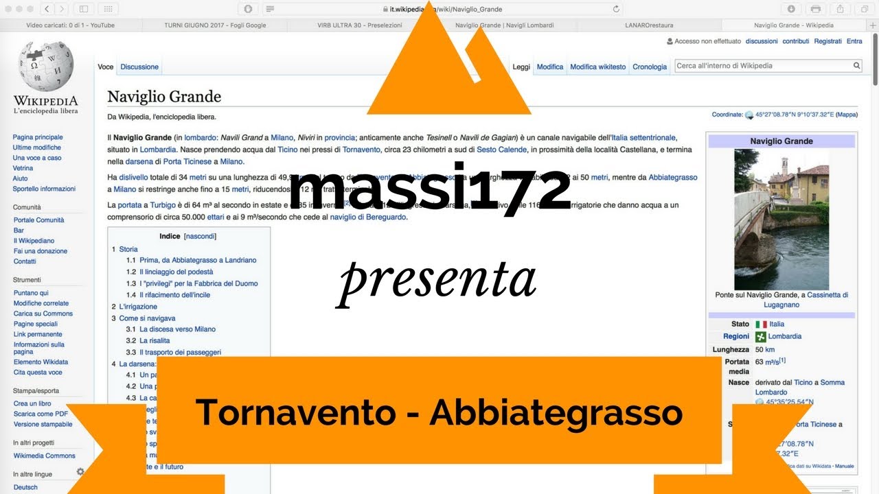 NAVIGLIO GRANDE - 2° Parte - da Tornavento  ad Abbiategrasso