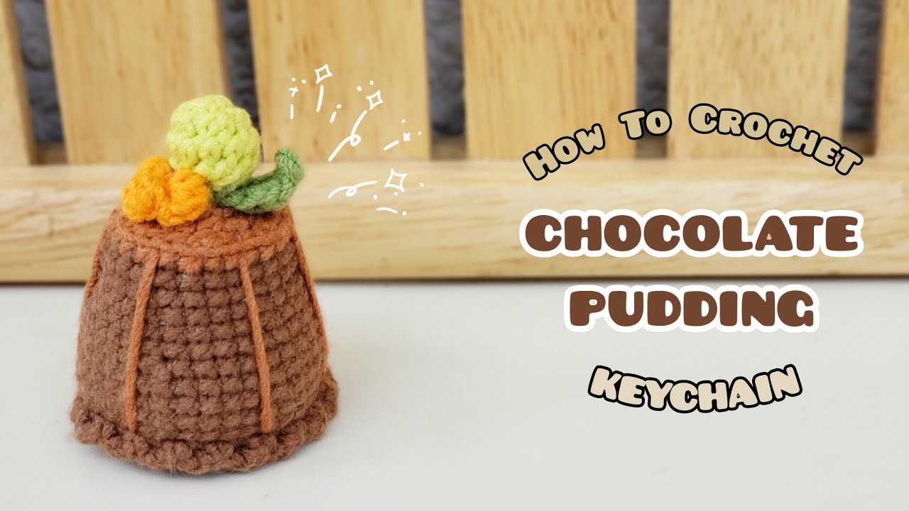 Crochet Chocolate Pudding Keychain | Amigurumi Tutorial | SpringDay DIY
