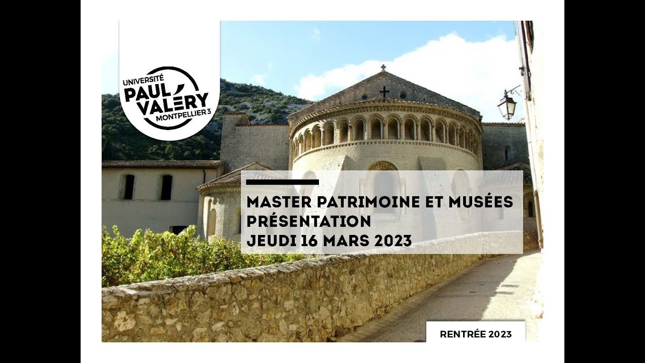 Pr&eacute;sentation de la Mention Patrimoine et Mus&eacute;es Rentr&eacute;e 2023