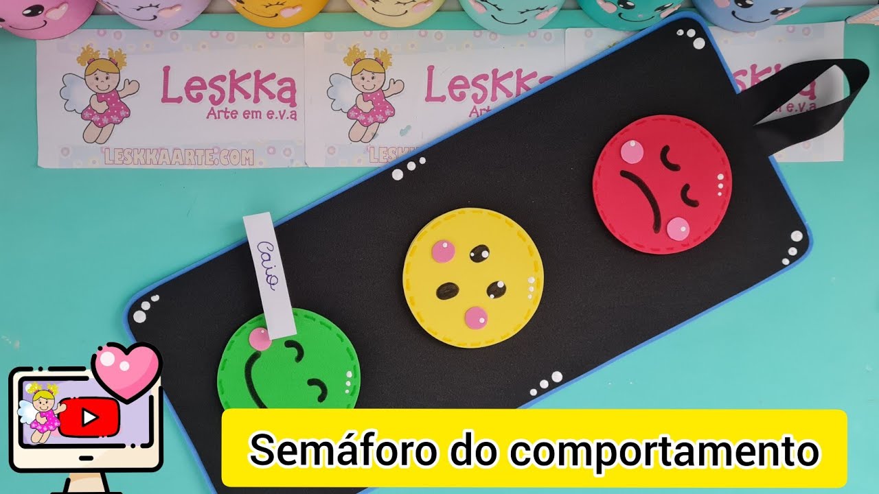 DIY - RECURSO PEDAGÓGICO: SEMÁFORO DO COMPORTAMENTO - DIA DO TRÂNSITO