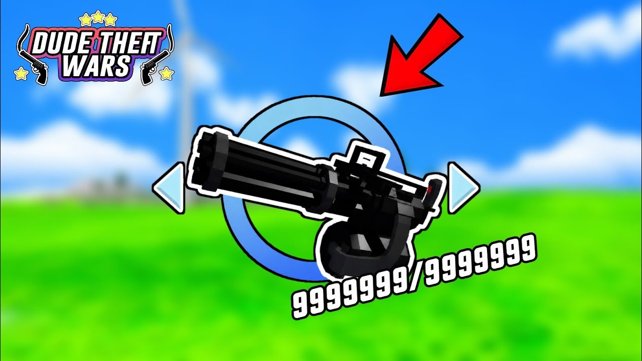 Power of Unlimited Machine Gun in Dude Theft Wars!