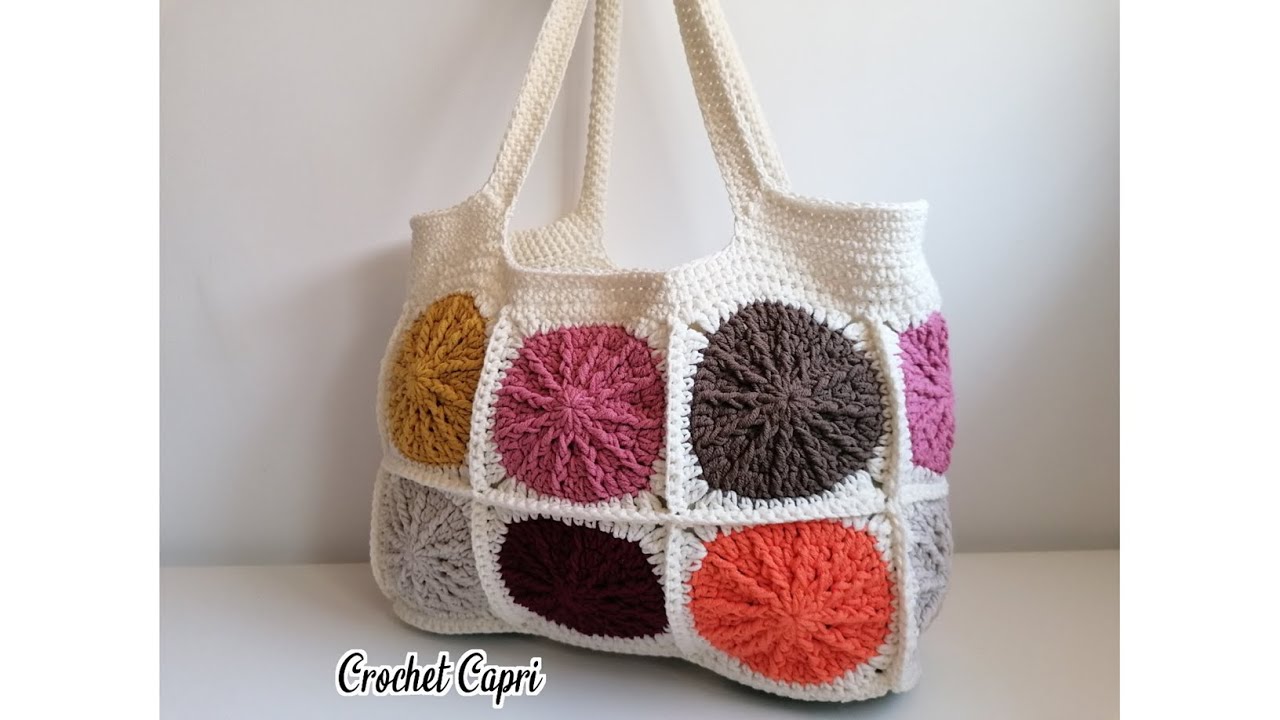 BOLSO A CROCHET GRANNY