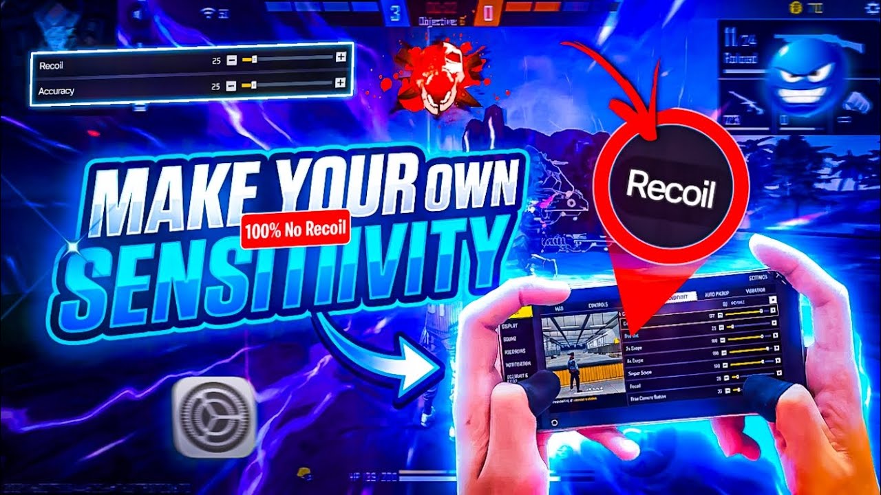 Make Your Own Sensitivity 😱 | 100% No Recoil Trick in Free Fire 🔥