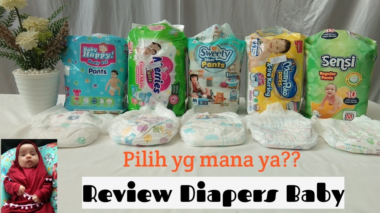 Review Diapers Baby || baby happy, marries, sweety, mamy poko, dan sensi