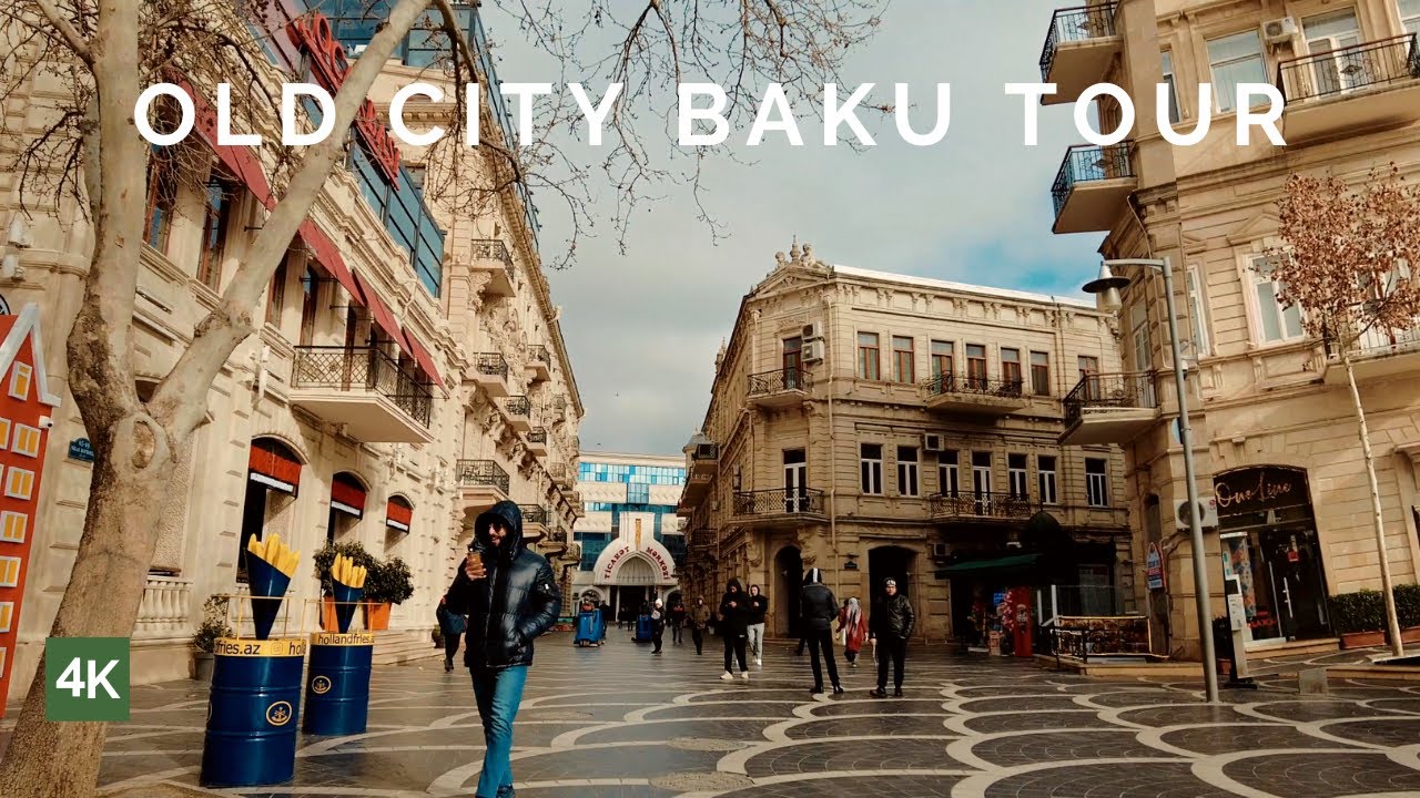 Amazing Baku Azerbaijan | 4K Baku City Center, Nizami street Baku Walking tour