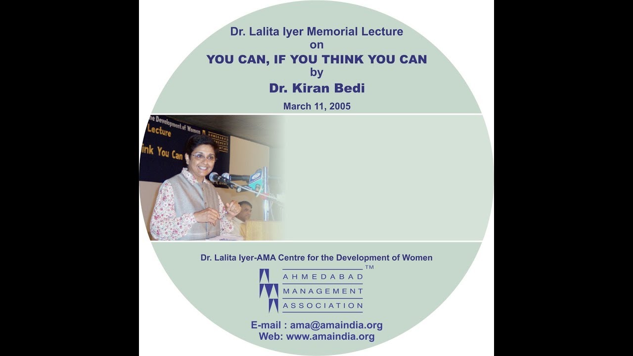 You Can If You Think You Can by Dr. Kiran Bedi