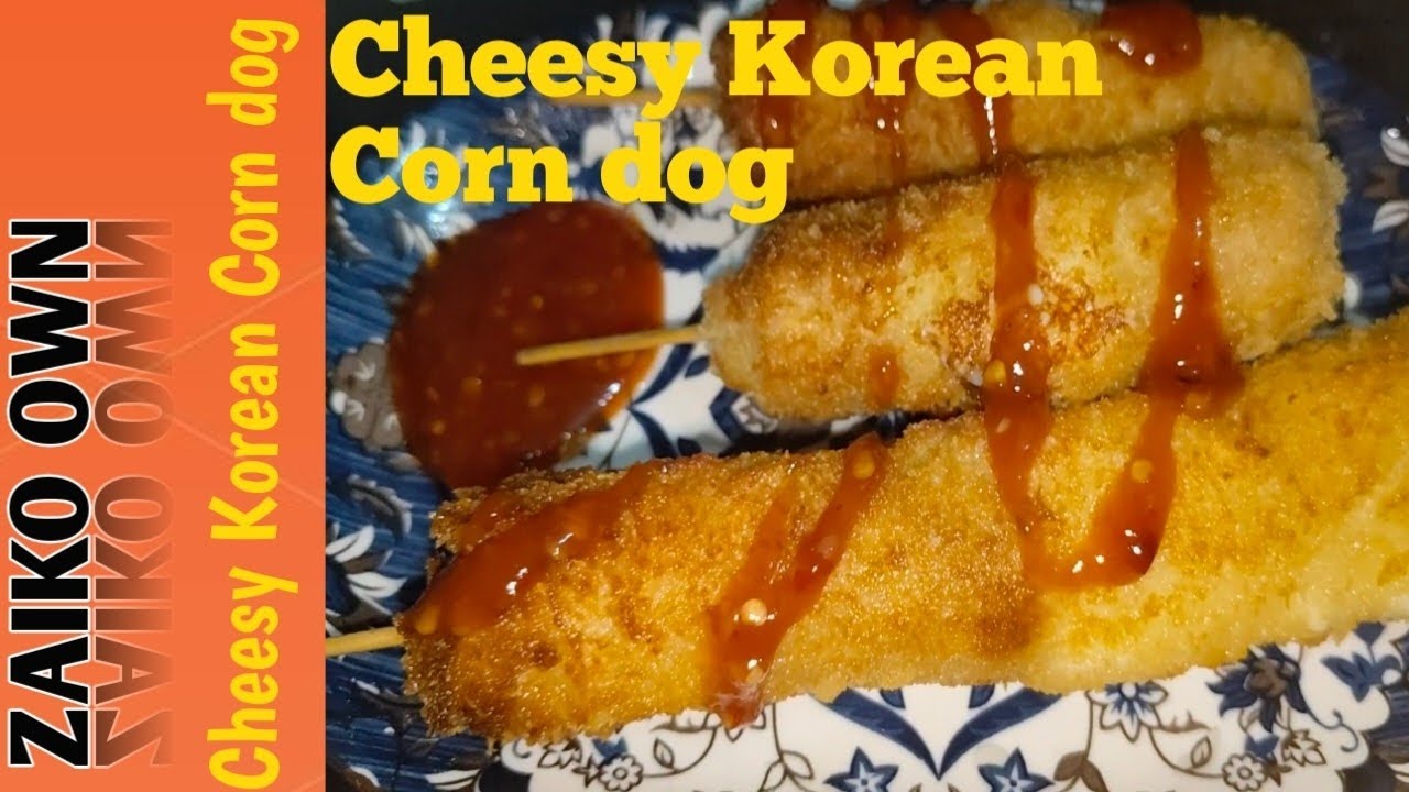 Cheesy Korean Corn dog 🤤|Recipe by Zaiko own|Subscribe my channel 😊|