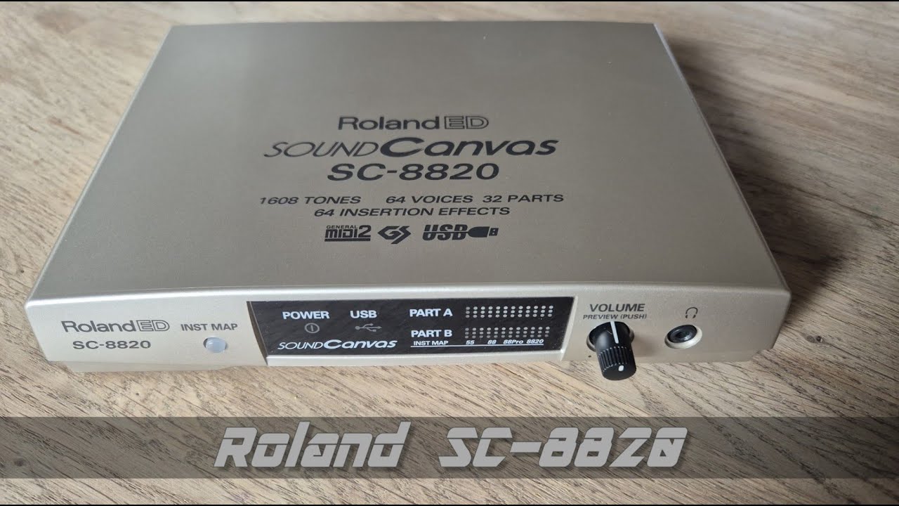 Roland Sound Canvas SC-8820 GM-Module playing Doom II & Descent Music