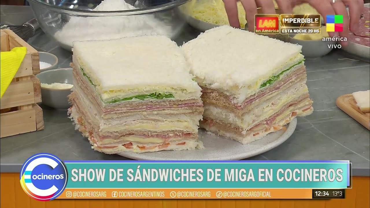 ¡Clase magistral de SÁNDWICHES DE MIGA! 🤤🥪 La receta para que te salgan perfectos