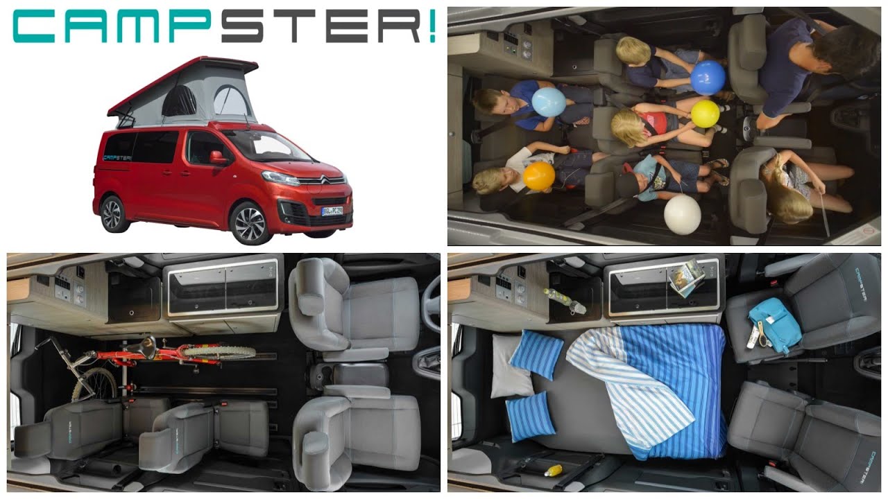 Mini-van CAMPSTER by P&ouml;ssl, le plus polyvalent des vans am&eacute;nag&eacute;s