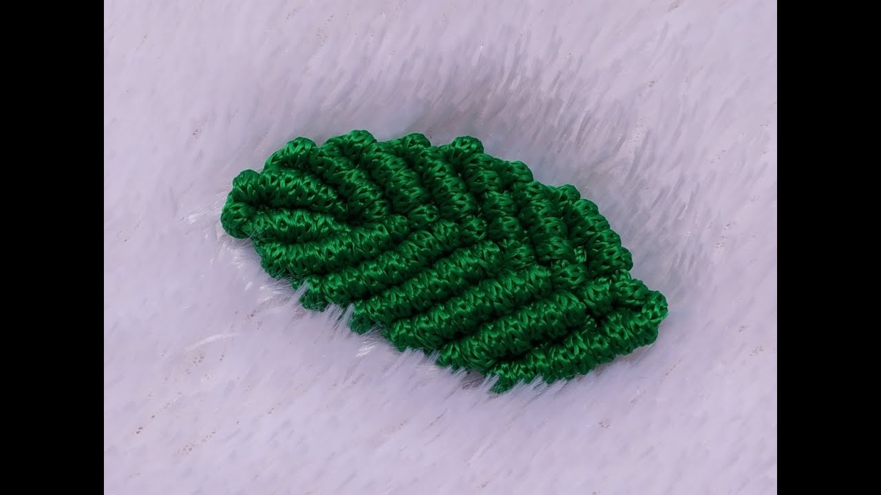DIY. Macrame leaf Tutorial daun dari tali kur model 1
