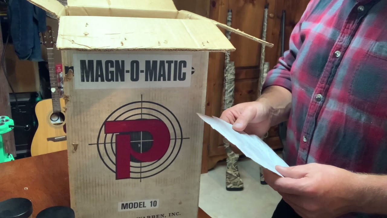 Ponsness Warren MAGNOMATIC 10 gauge unboxing PW375 shotshell reloader made in 1977
