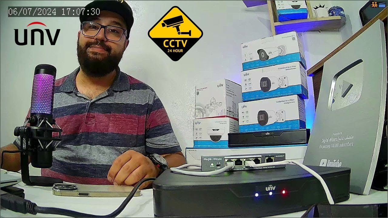 تعلم كيفاش تركب كاميرات اي بي مع UNV NVR