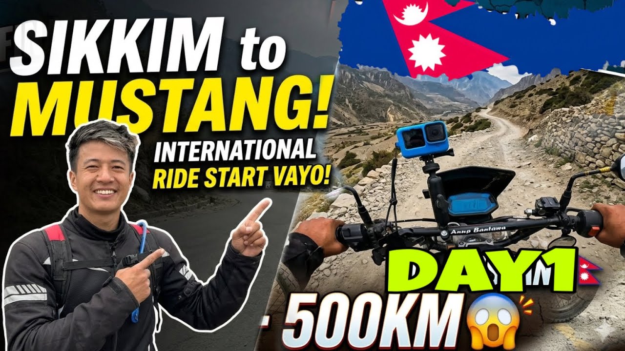 Sikkim To Mustang Nepal🇳🇵Solo International Ride Start Vayo ❤️ Ep1