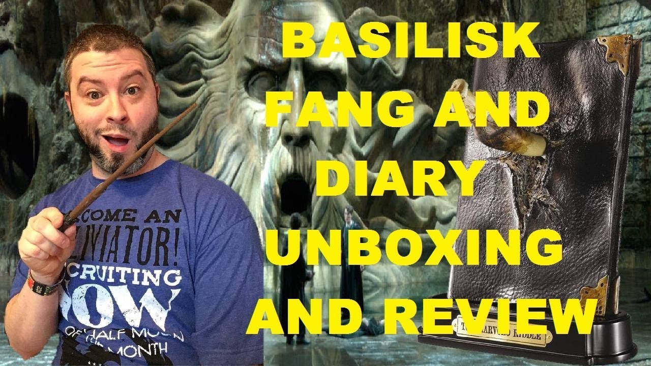 Noble Collection Basilisk Fang and Tom Riddle Diary Unboxing & Review (RE-UPLOAD)
