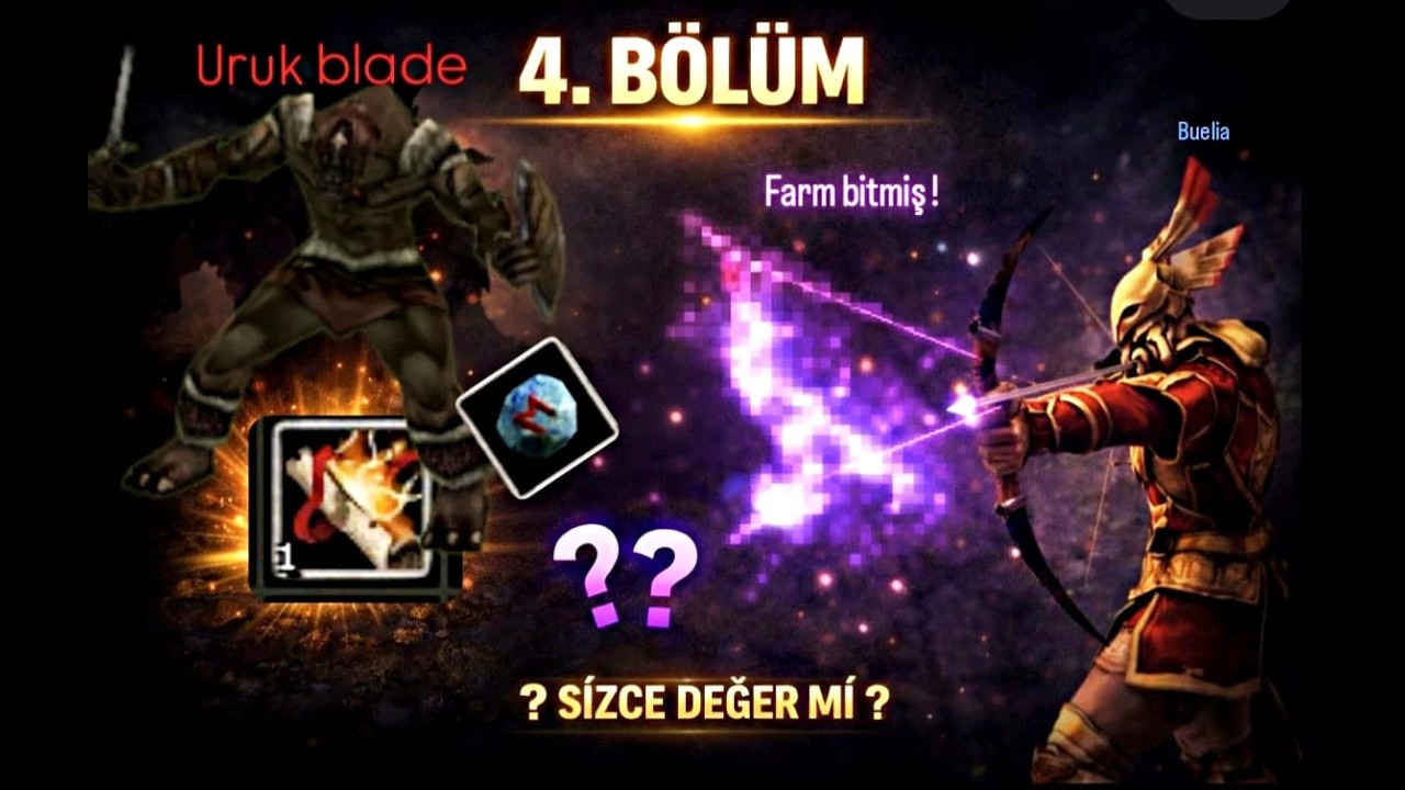 Uruk Blade farmı seri zor gidiyor!|Oreads Sıfırdan okçu #4| #knightonline  #knightonlinefarm  #ko