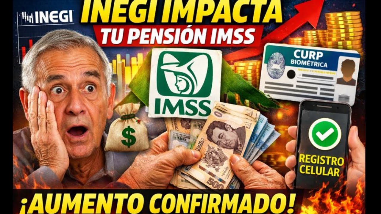 😱 IMSS CONFIRMA AUMENTO en Febrero 💰 | INEGI Da la NOTICIA + CURP Biométrica y Registro Celular