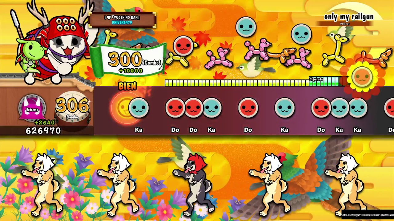 [Taiko No Tatsujin: Drum Session!] Only my Railgun - Extreme (Oni) FC