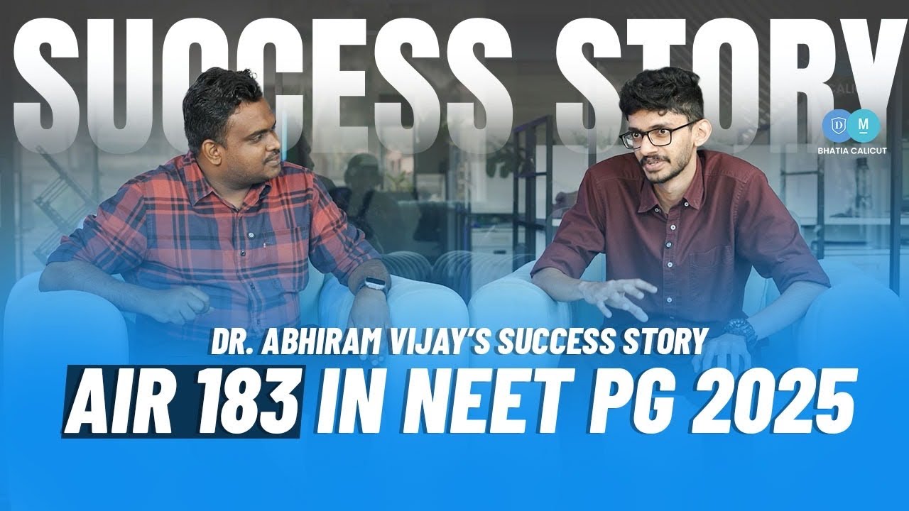 AIR 183 in NEET PG 2025 | Dr. Abhiram Vijay’s Success Story