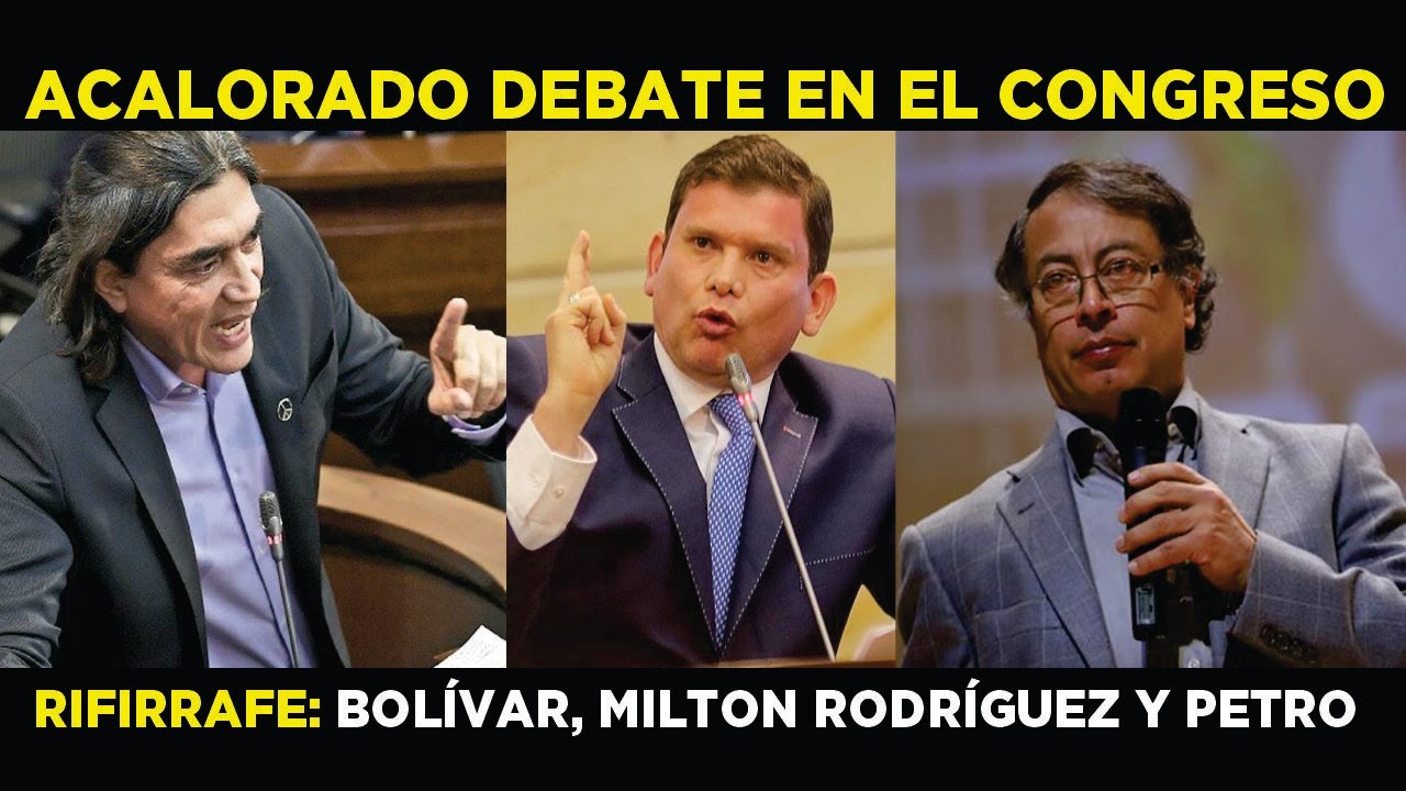 Tremendo Rifirrafe entre Gustavo Petro, Bolívar Vs. John Milton Rodríguez en acalorado debate.