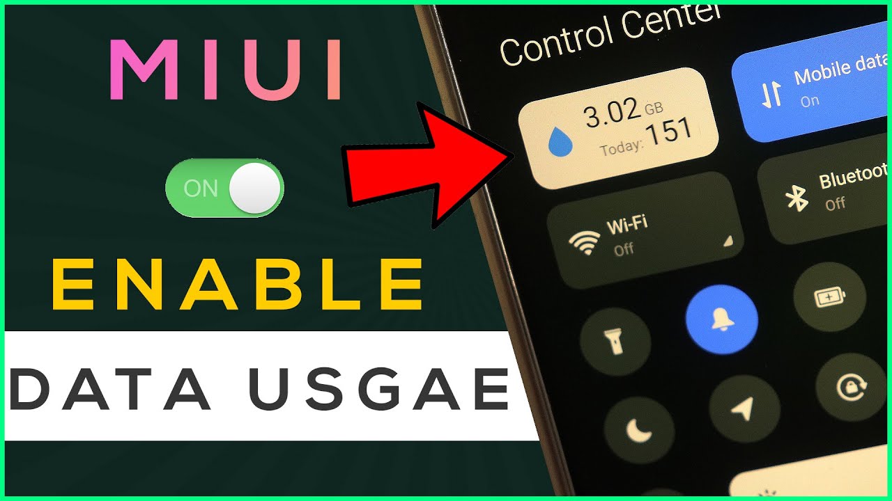 HOW TO ENABLE DAILY DATA USAGE 🔥MIUI NEW CONTROL CENTRE⚡