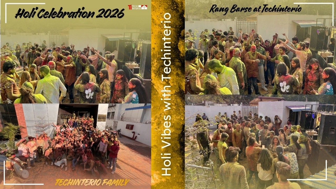 Techinterio Holi Celebration 2026 | Office Holi Party | Colors, Dance & Team Fun | Delhi NCR