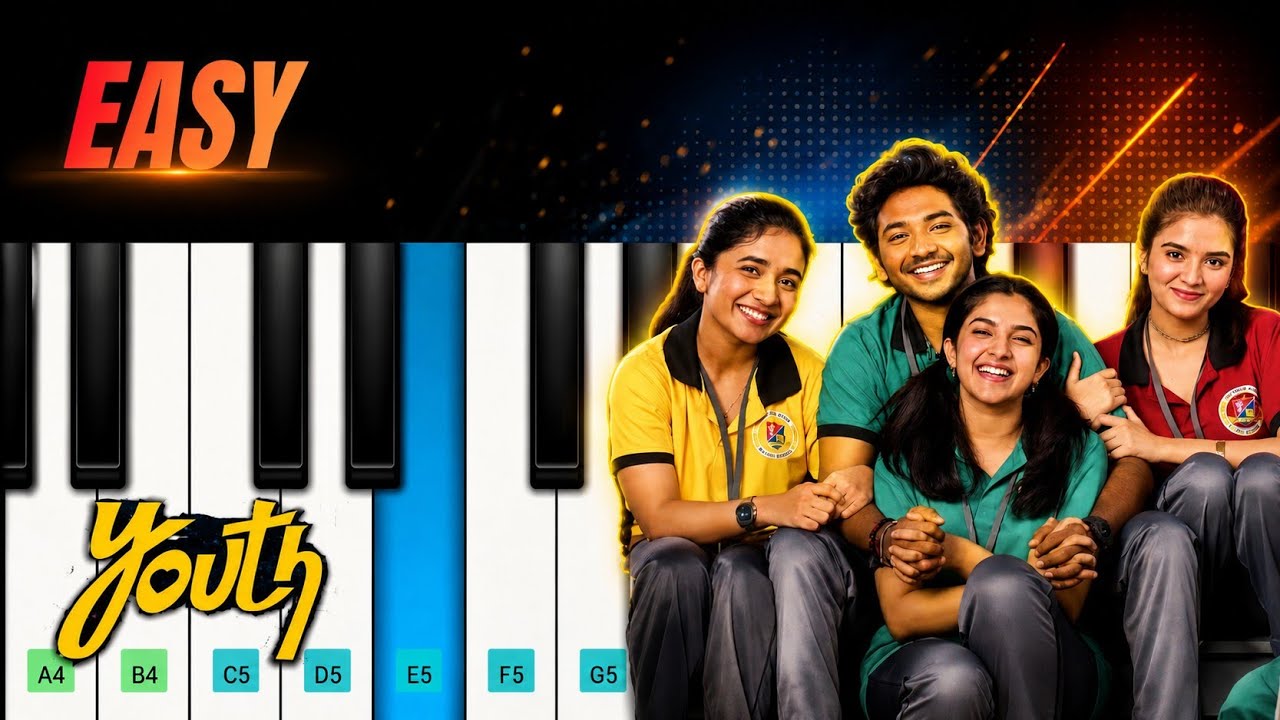 Youth - Mutta Kalakki Song  | Easy Piano Tutorial | GV Prakash 