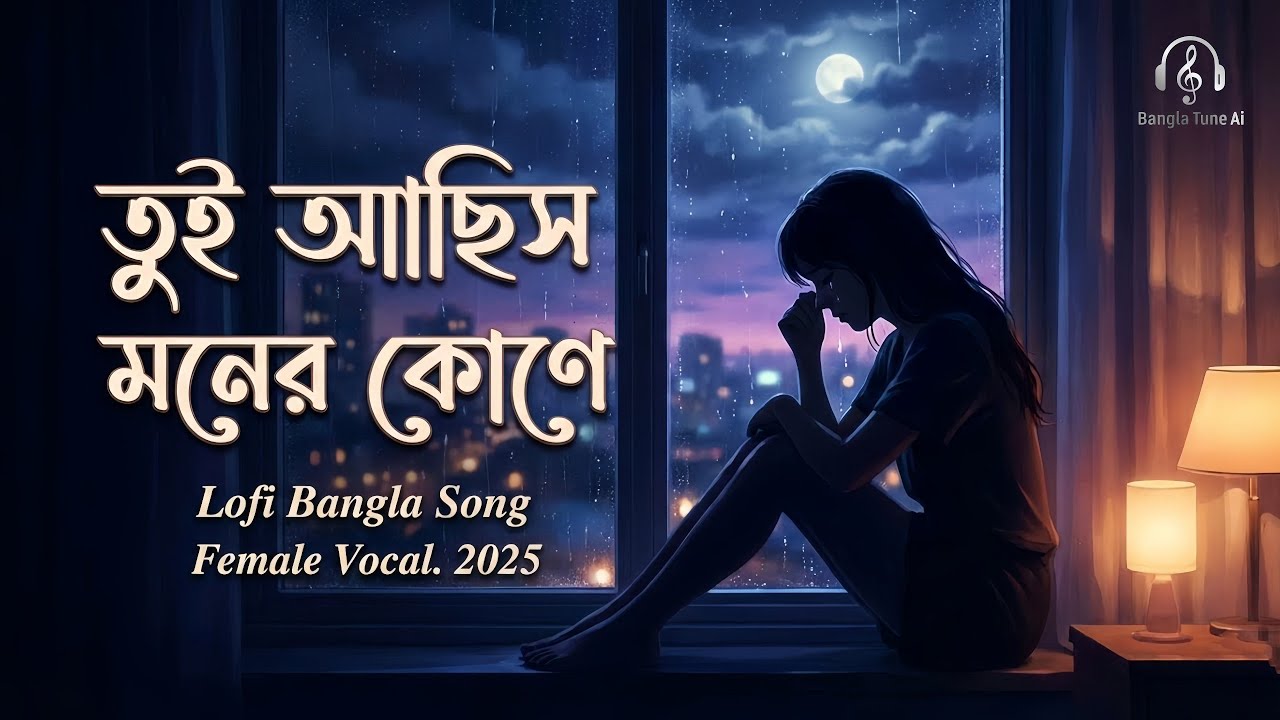 তুই আছিস মনের কোণে | Lofi BanglaFemale Vocal | Romantic Song 2025 |Bangla Tune Ai