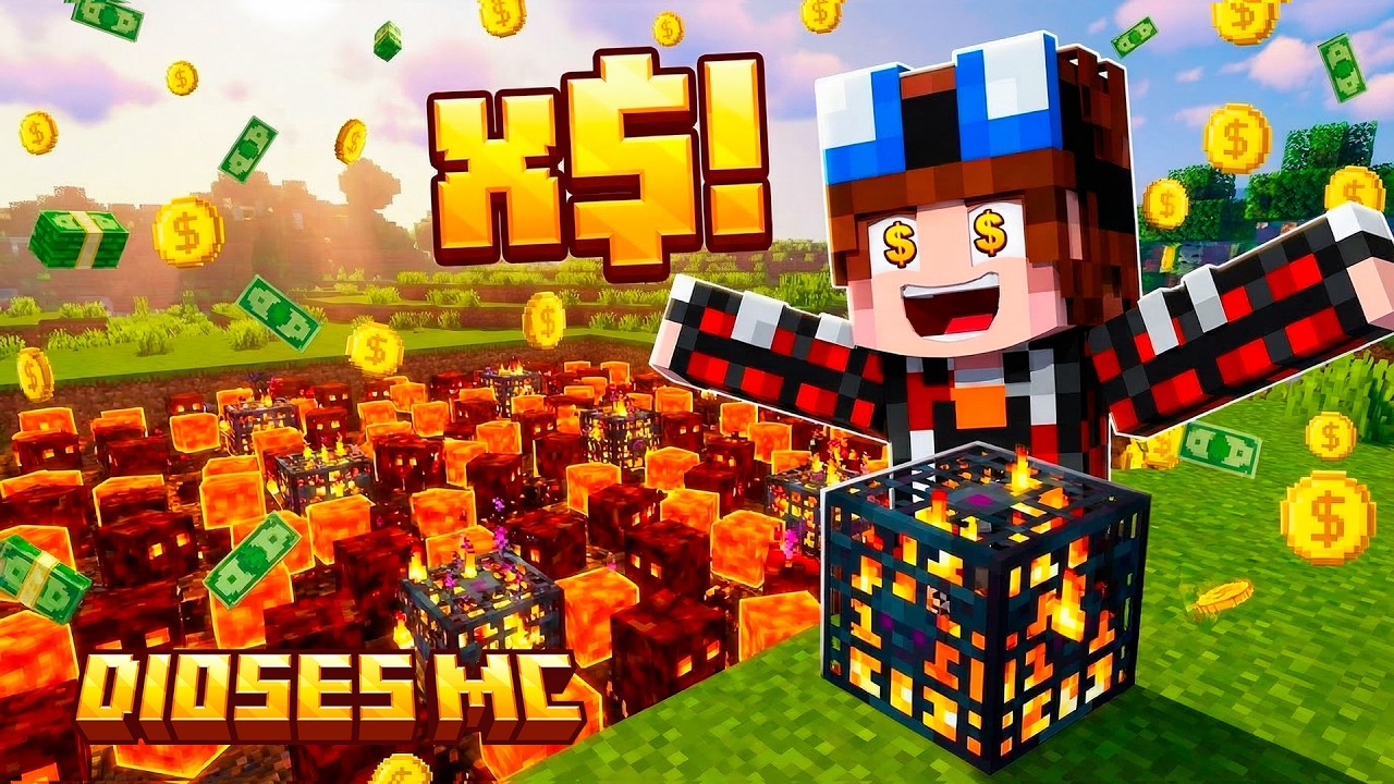 ¡PRODUCCIÓN ILEGAL! Esta Granja de Magma genera más de lo que puedes gastar MINECRAFT DIOSES MC