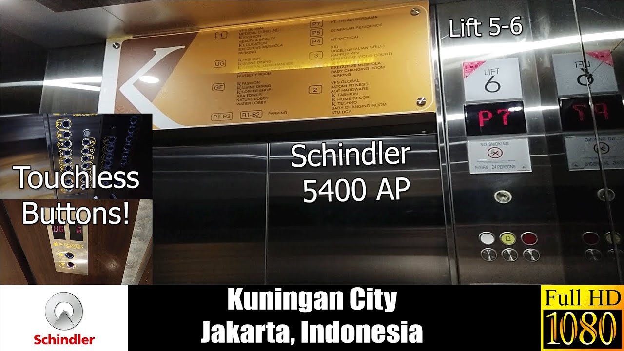 [R02] Touchless 2010 Schindler 5400 AP Traction Lifts - Kuningan City, Jakarta (Main)
