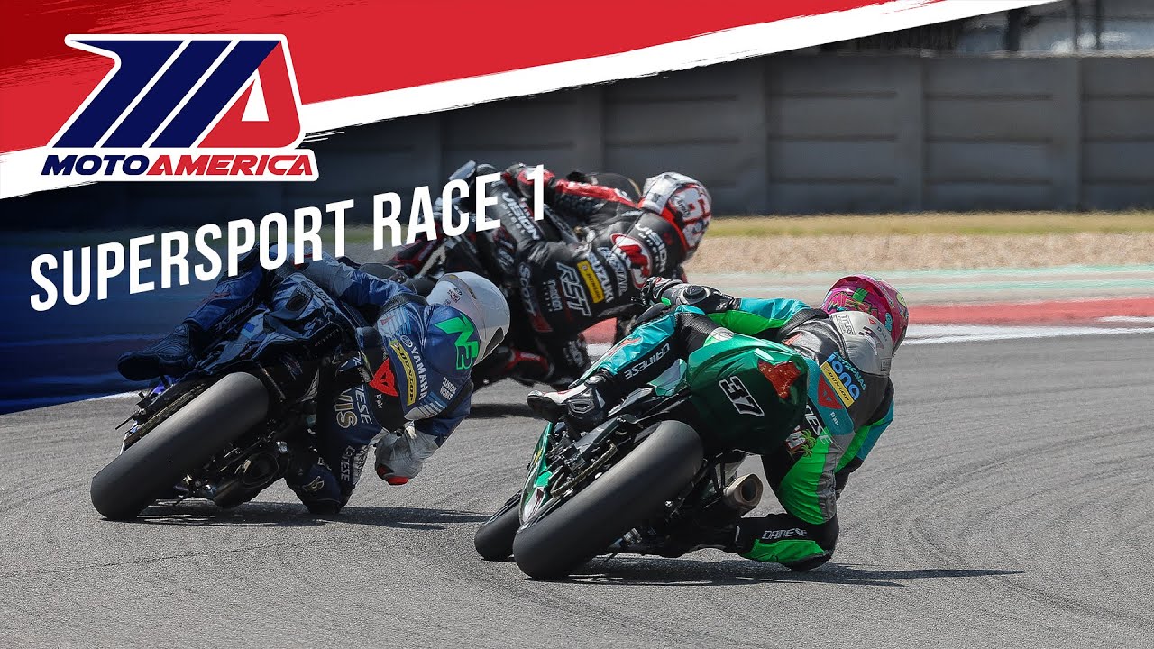Первая гонка Supersport на Circuit of the Americas 2024 — ПОЛНЫЙ ВИДЕОГРАФ | MotoAmerica