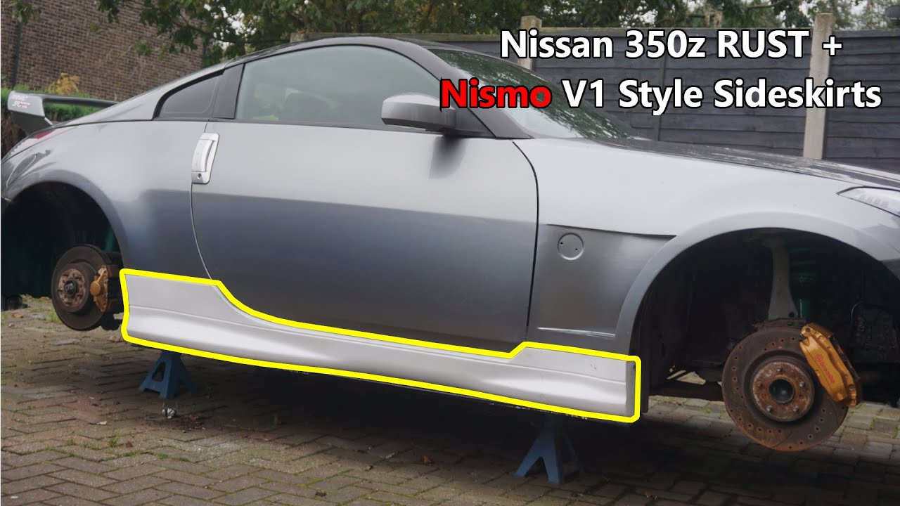 350z Rust and Nismo V1 Style Side Skirts