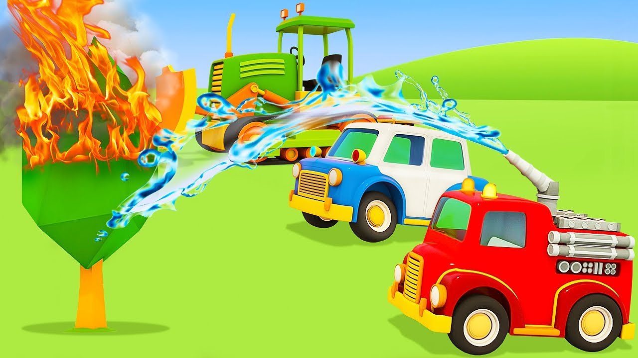 Helper cars for kids & Emergency vehicles for kids - Full episodes cartoons for kids & big trucks