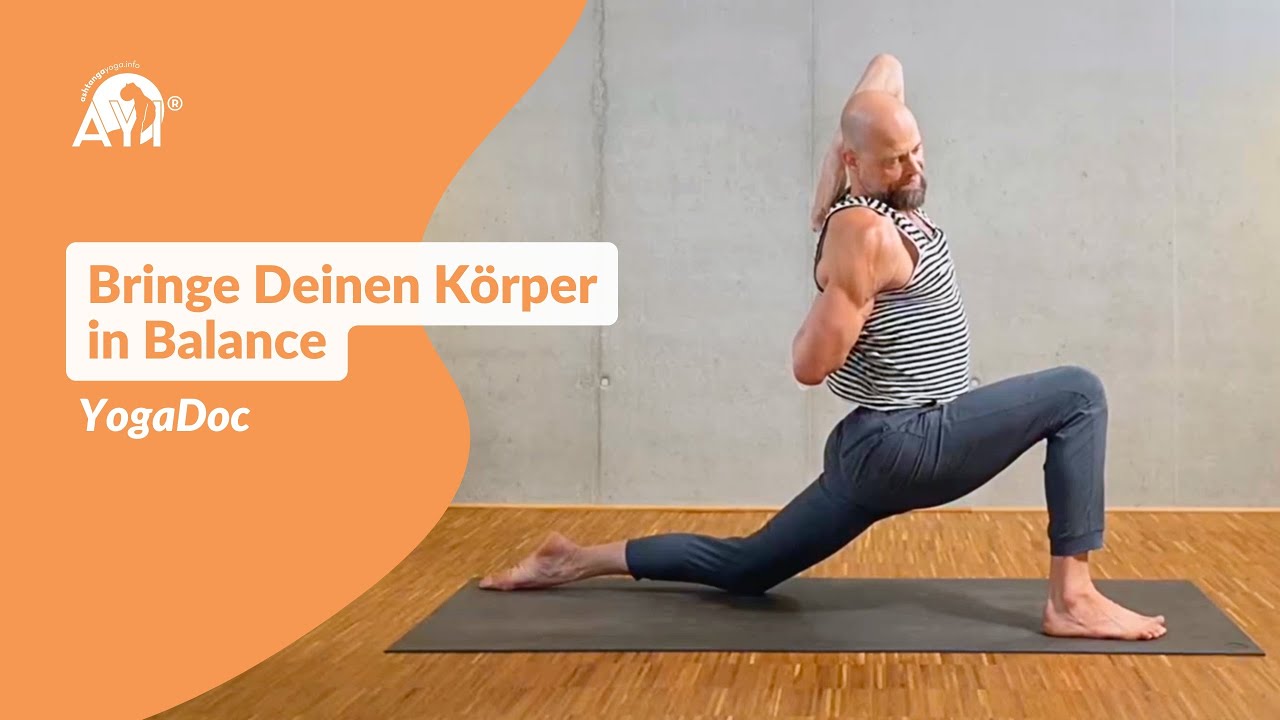 Balancierte YogaDoc Stunde mit Fokus auf Knie, Hüfte & Schulter