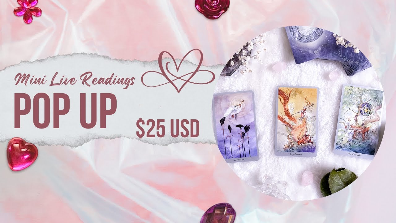 POP UP MINI LIVE READINGS $25USD #tarotreading #tarot