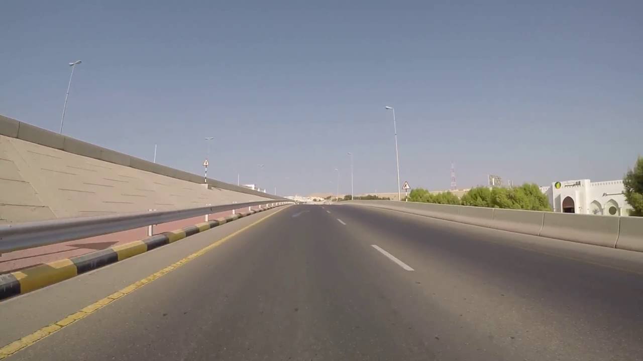 Muscat, Oman - Drive from Al Qurum Complex to Muscat Gate - HD Quality