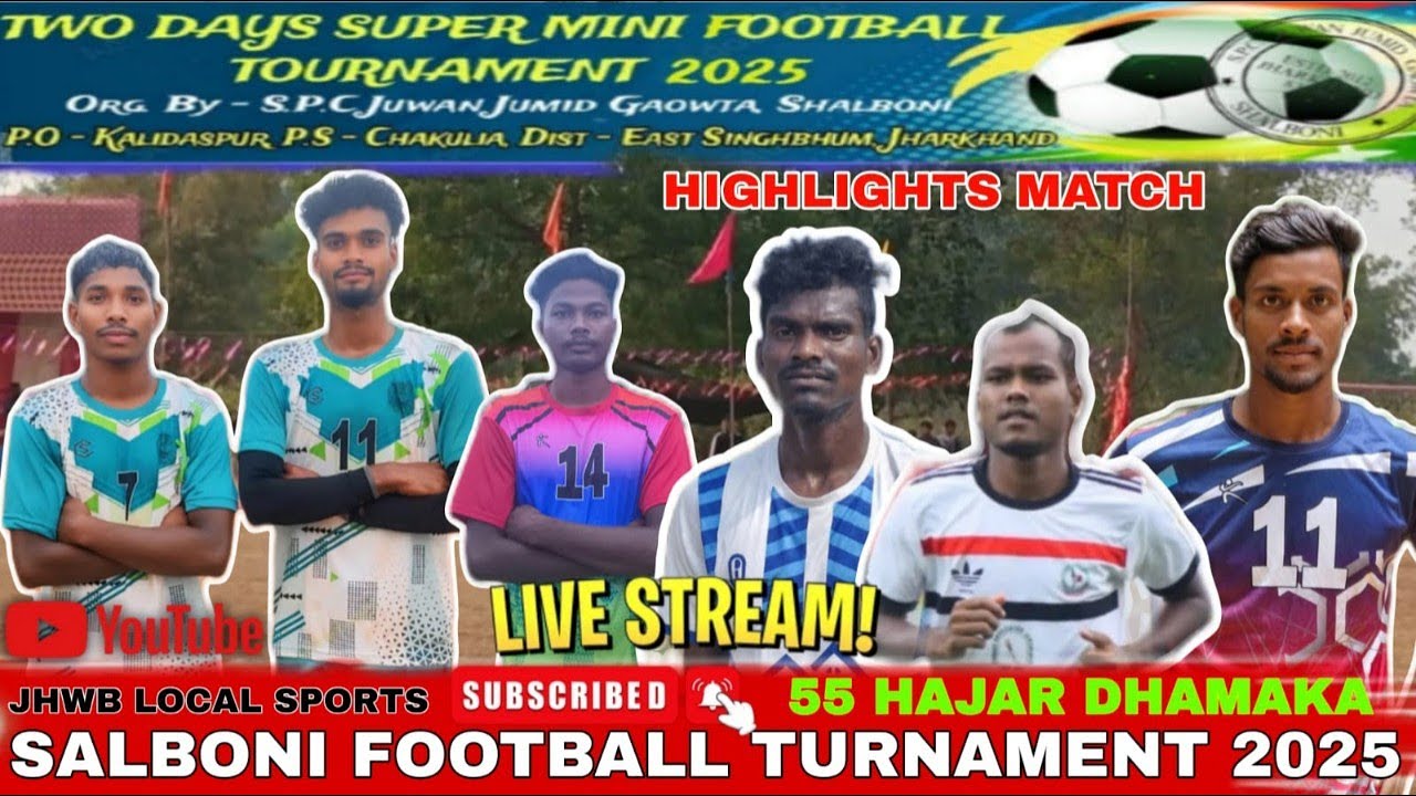 SHALBONI FOOTBALL TOURNAMENT -2025 || 2nd SEMIFINAL || MURMU FC VS HANSDA & HANSDA FC #livefootball 