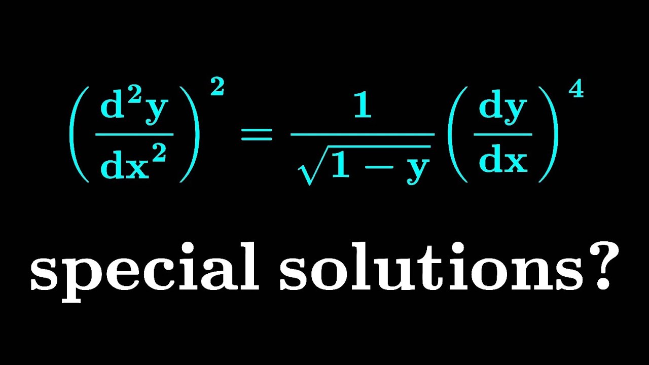 A special non linear differential equation