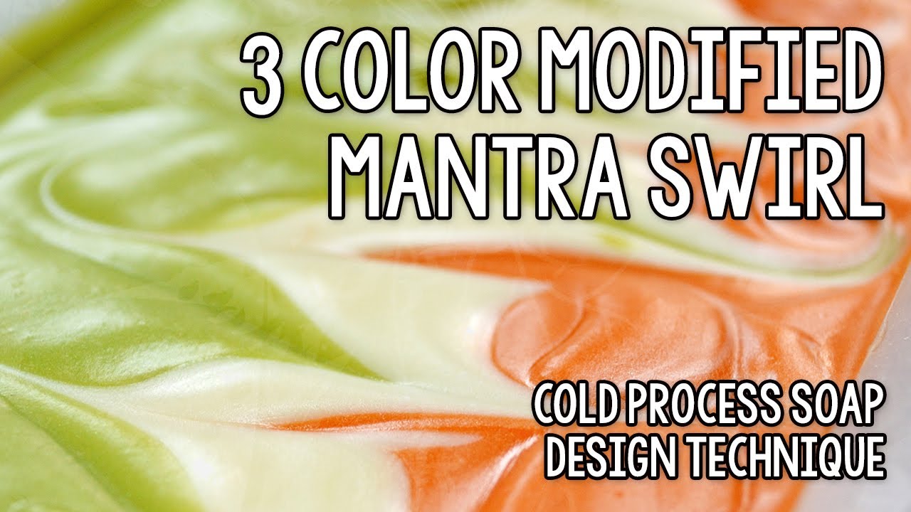 3 Color Modified Mantra Swirl Soap - Soapmaking Demonstration by Amathia Soapworks