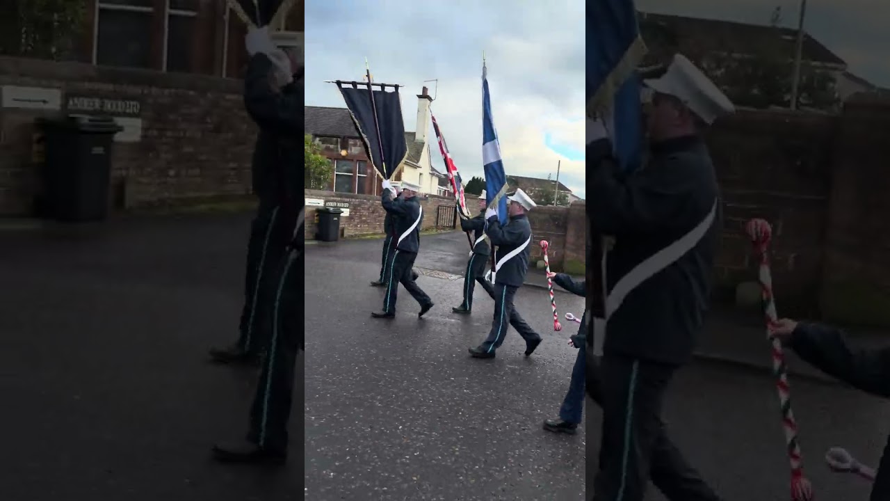 Newtown defenders flute irvine parade in irvine Ayrshire 7th February 2026