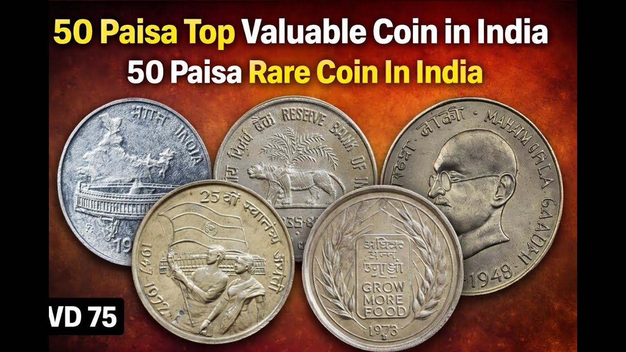 50 Paisa Top Valuable Coin in India | 50 Paisa Rare Coin In India
