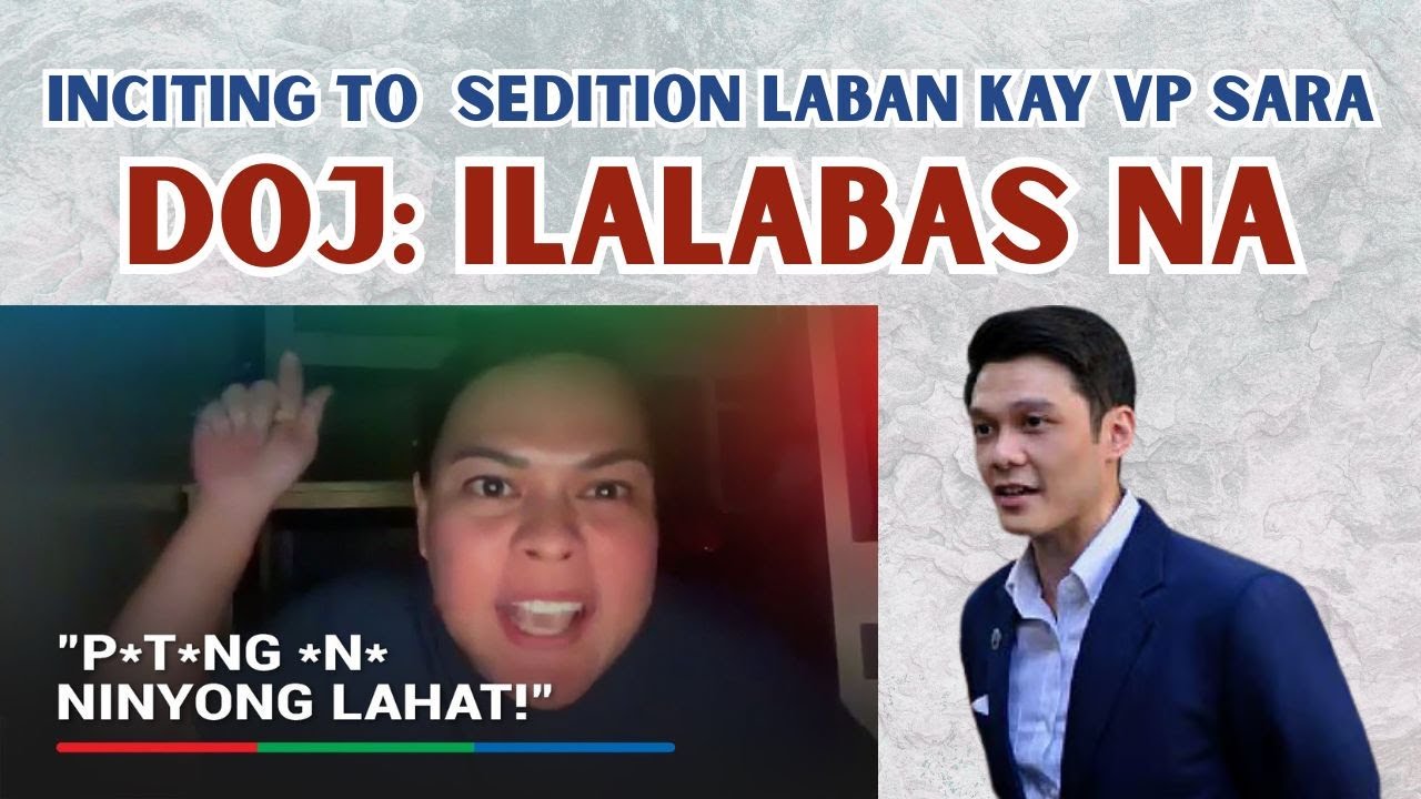 RESOLUTION SA INCITING TO S3DITlON KAY VP SARA, ILALABAS NA NG DOJ