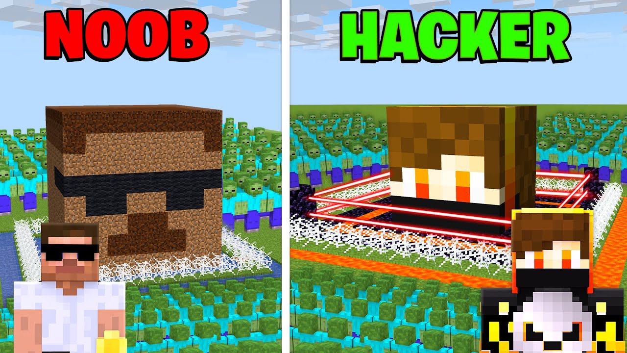 NOOB VS PRO VS HACKER SECURITY BUILD BATTLE !!!