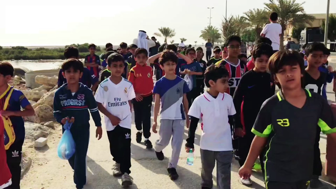 فعالية المشي الصحي بمدرسة بلال بن رباح الابتدائية بسنابس