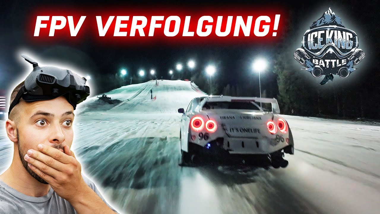 Ich verfolge OG Schaefchen GTR mit FPV beim Ice King Battle!