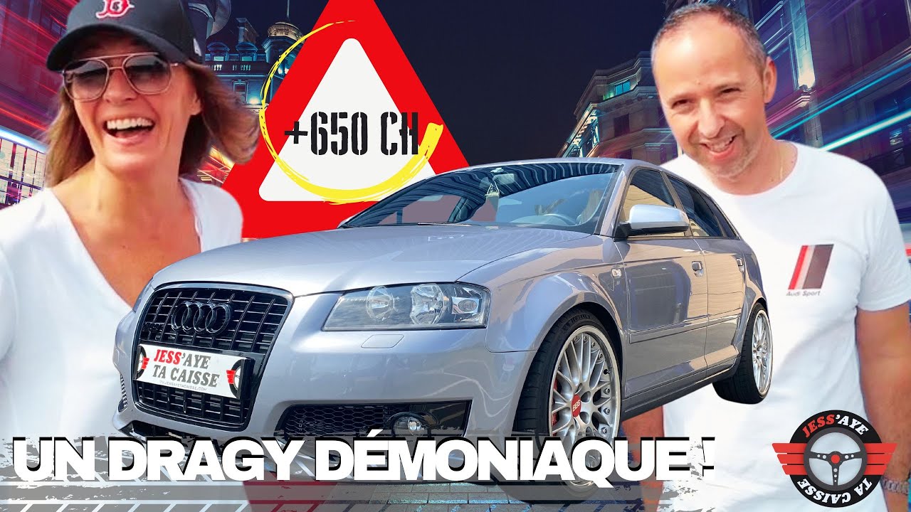 PLUS DE 650 CHEVAUX DANS CETTE A3 : UN DRAGY DÉMONIAQUE !!! Audi A3 V6 3,2l Turbo 🚀🚀🚀😈😈😈