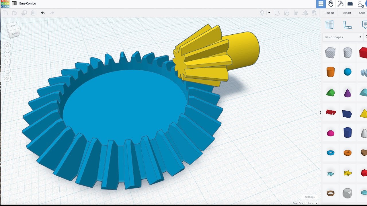 Como hacer un Engrane Cónico en Tinkercad | impresión 3D